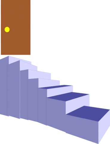 scala con porta